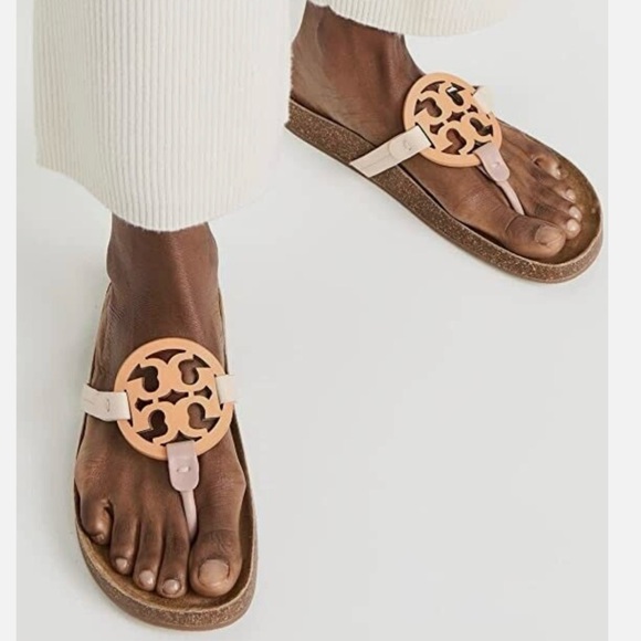 Tory Burch Shoes - Tory Burch Miller Cloud Calf Leather/Cork Multi Color 
Size US 9